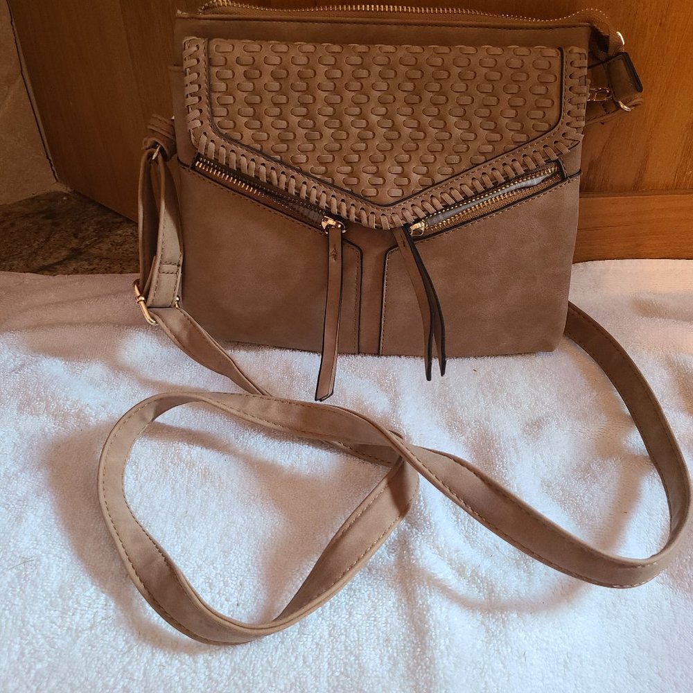 Brown Weave Purse